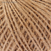 Шпагат джутовый, скрученный d=1,5 мм, 100 м &laquo;Шнурком&raquo;, цвет натуральный
