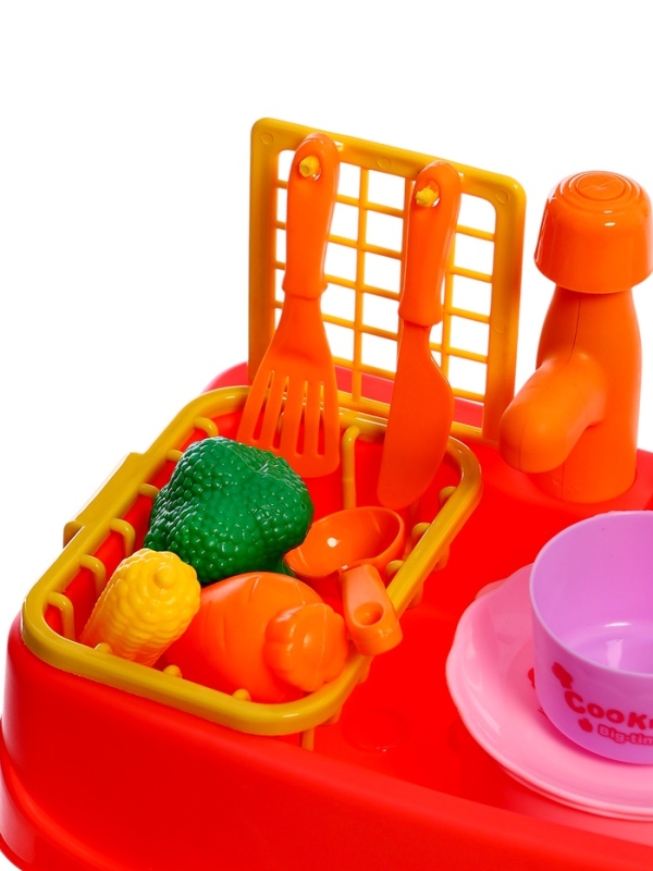Игровой набор &laquo;Чистая кухня&raquo;, функциональная раковина, посуда, продукты