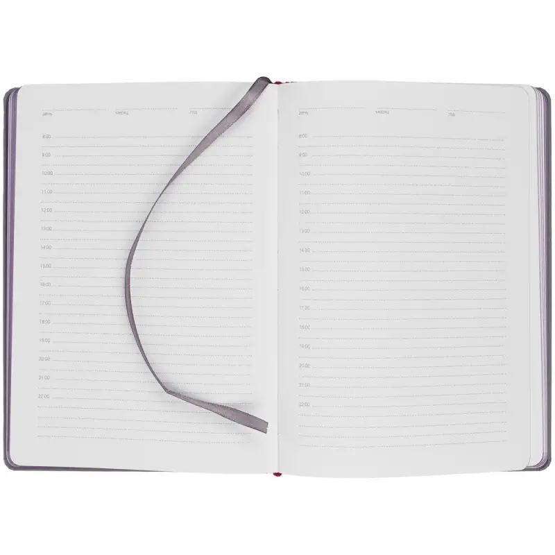 Ежедневник Spain Shall, недатированный, серый с фиолетовым