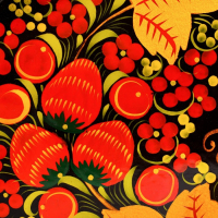 Поднос &laquo;Керженский&raquo;,  большой,хохлома