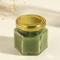 Свеча ароматическая в банке 70 гр воска, алое