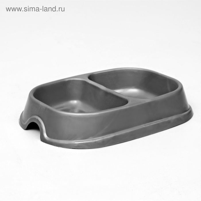 Миска 2 х 200 мл, серая