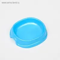 Миска №1 "Нулевка" 200 мл, 13,5 х 12,5 х 3 см, голубой перламутр