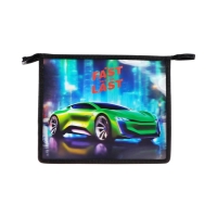 Папка для тетрадей А5, 243x200x80 мм, deVENTE "Fast Or Last", молния сверху, пластиковая, для мальчика