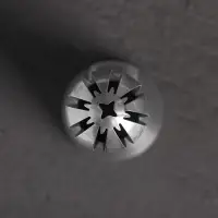 Насадка кондитерская &laquo;Сфера.Прорези с каплей и звездой&raquo;, d=3 см, выход 2,3 см, нержавеющая сталь