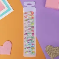 Заколки для волос &laquo;Астория&raquo;, набор 12 шт., цветы,3 см