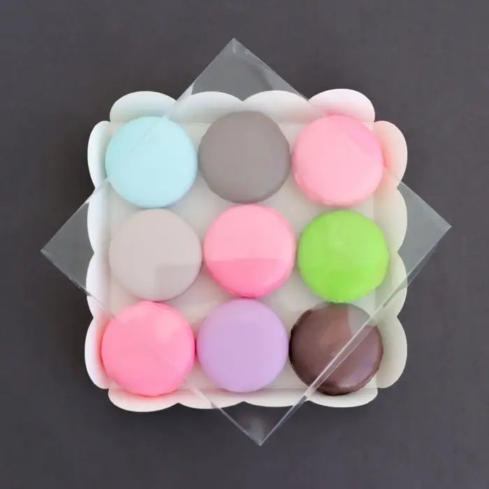 Коробка для печенья, белая, 15&times;15&times;3 см