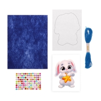 Игрушка из фетра своими руками на новый год &laquo;Зайка со звёздочкой&raquo;, набор для творчества