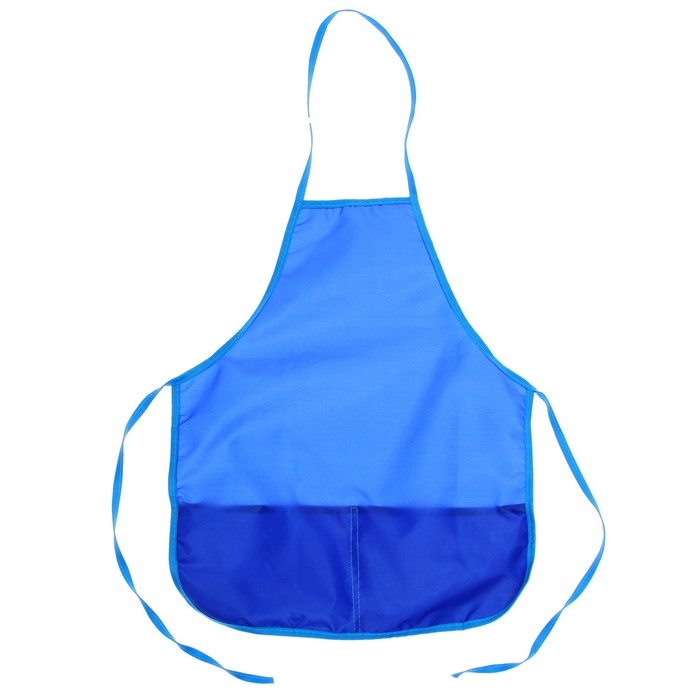 Фартук для труда + нарукавники, 490 х 390/250 х 160 мм, размер S (рост 116-146), Calligrata, "Стандарт", синий