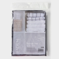 Кофр для хранения вещей LaDо́m, 45&times;30&times;20 см, цвет графитовый