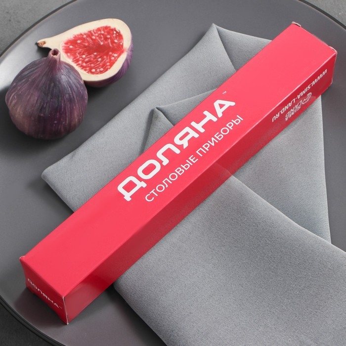 Нож столовый из нержавеющей стали Доляна &laquo;Пулкин&raquo;, длина 20,6 см, толщина 2 мм, цвет серебряный