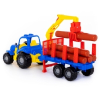 Трактор &laquo;Крепыш&raquo; с полуприцепом-лесовозом, МИКС