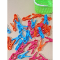 Прищепки бельевые в корзинке Доляна, 7,5 см, 36 шт, цвет МИКС