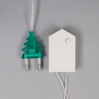 Гирлянда &laquo;Нить&raquo; 5 м с насадками &laquo;Игла&raquo;, IP20, прозрачная нить, 50 LED, свечение мульти, 8 режимов, 220 В