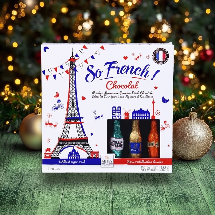 Новый год. Шоколад фигурный LIQUEURS So French!, с алкогольной начинкой, 13 г