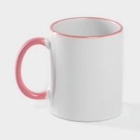 Кружка керамическая Доляна Twist, 350 мл, 12&times;8&times;9,5 см, цвет белый