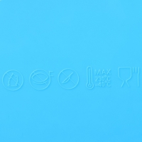 Коврик для айсинга Доляна &laquo;Кружево&raquo;, силикон, 38,5&times;11,4 см, цвет синий