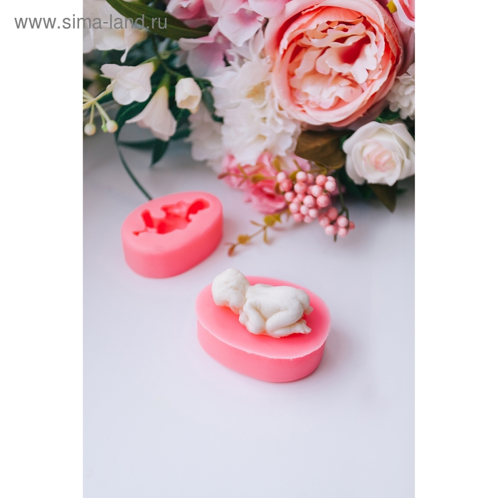 Молд &laquo;Малыш&raquo;, силикон, 7&times;5&times;2,7 см, цвет розовый