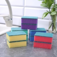 Набор губок для посуды с чистящим слоем Доляна &laquo;Макси&raquo;, 9&times;6&times;3,5 см, 10 шт