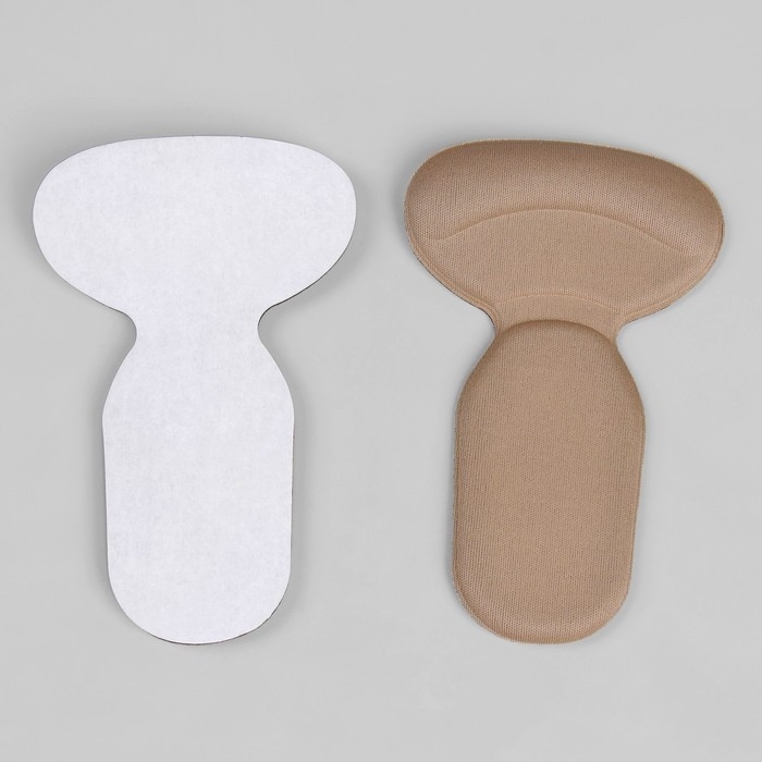 Пяткоудерживатели для обуви, с подпяточником, на клеевой основе, 14 &times; 9 см, пара, цвет бежевый