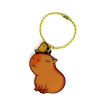 Брелок для ключей акриловый на цепочке &laquo;Капибара&raquo;, 3.5 х 9 см