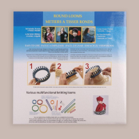 Набор для вязания &laquo;Лумы&raquo;, d = 14/19/24/29 см, игла и крючок в комплекте, цвет разноцветный