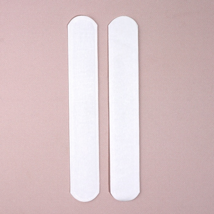 Защитные вкладыши от пота и загрязнений, набор - 10 шт, на клеевой основе, 24 &times; 3,7 &times; 0,1 см, цвет белый