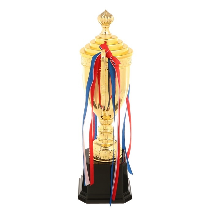 Кубок 180A, наградная фигура, золото, подставка пластик, триколор, 44,5 &times; 20 &times; 8,5 см