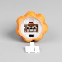 Светодиодная фигура &laquo;Тыква&raquo; 6 &times; 9 &times; 6 см, пластик, батарейки AG13х3 (в комплекте), свечение тёплое белое