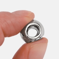 Фиксатор для шнура, d = 6 мм, 5 шт, цвет серебряный