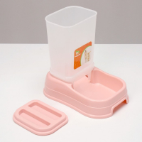 Автокормушка 1,5 л, 23,5 х 16 х 24 см, розовая