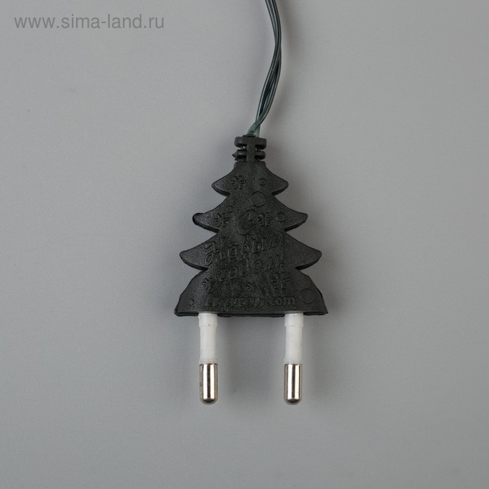 Гирлянда &laquo;Нить&raquo; 1.2 м, IP20, тёмная нить, 20 ламп, свечение мульти, 220 В