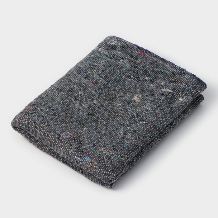 Салфетка - тряпка хозяйственная Доляна, 80&times;100 см, плотность 180 г/м&sup2;, строчка 2,5 мм, с оверлоком, цвет серый