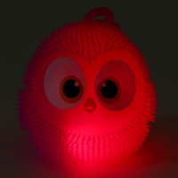 Мяч детский резиновый ёжка световой &laquo;Птички&raquo;, цвета МИКС , в шоубоксе