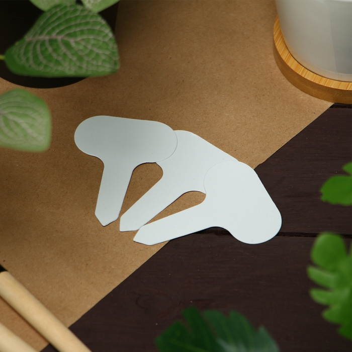 Таблички садовые для маркировки, 7 см, набор 20 шт., пластик, цвет МИКС, Greengo