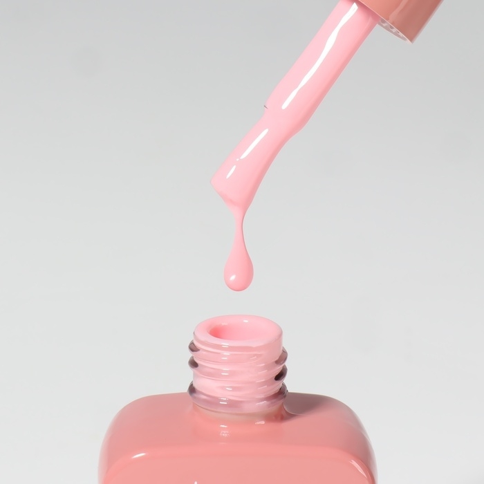 Гель лак для ногтей &laquo;SIMPLE&raquo;, 3-х фазный, 10 мл, LED/UV, цвет розовый (132)