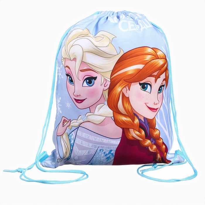 Набор детский &laquo;Холодное Сердце&raquo;, в комплекте шапка, очки для плавания, мешок