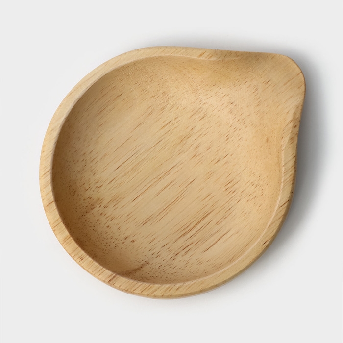 Подставка под ложку, 11,5&times;13,5&times;2,5 см, гевея