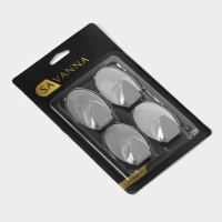 Крючки самоклеящиеся SAVANNA &laquo;Овал&raquo;, 4 шт, металл, 5&times;3,3&times;1,5 см