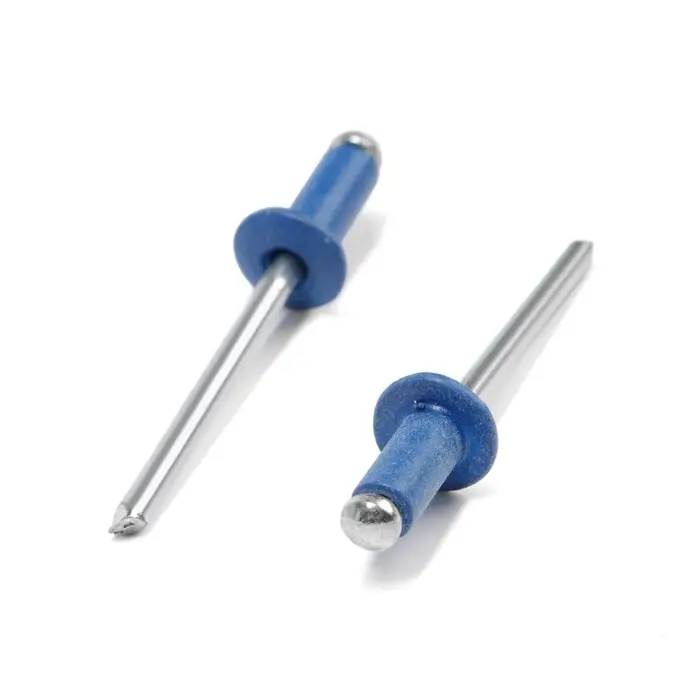 Заклёпки ТУНДРА krep, вытяжные, алюминий-сталь, 4&times;10 мм, синие, 50 шт.