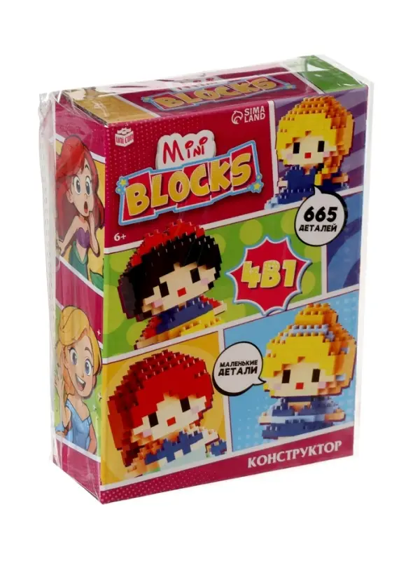 UNICON Конструктор  Набор 4в1 "принцессы", 665 деталей