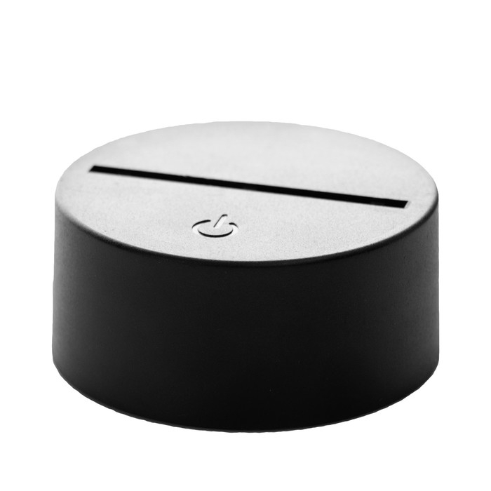 Основание светильника сенсорное LED 7 цветов USB черный 10х10х3,5 см RISALUX