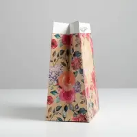 Пакет подарочный крафтовый, упаковка, &laquo;With big love&raquo;, 23 х 27 х 12 см