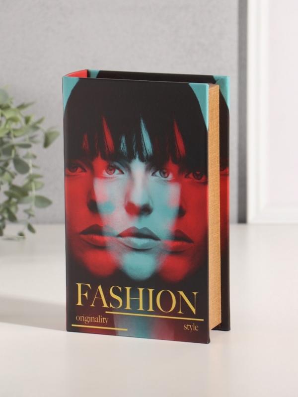 Сейф-книга дерево кожзам "Мода. Оригинальность. Стиль" 21х13х5 см