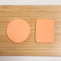 Спонжи для макияжа, набор - 2 шт., бежевые