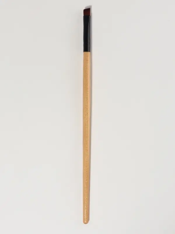 Кисть для макияжа, скошенная, 18 (&plusmn; 1) см, бежевая