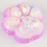 Сквиш антистресс - игрушка &laquo;Лапка&raquo;, с блёстками