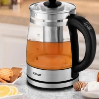 Чайник электрический стеклянный с подсветкой КТ-6119 - 1.7 л