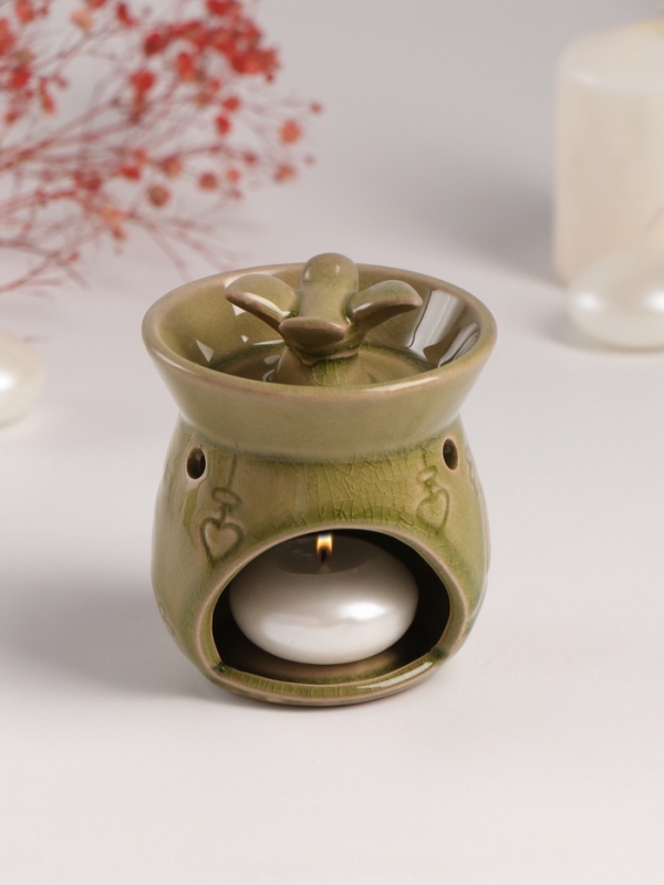 Аромалампа керамика "Птички на ветке"  7,5х7,5х9,8 см