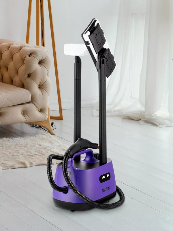 Пароочиститель для уборки с насадкой 2000 Вт КТ-9147